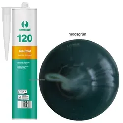 Ramsauer 120 Neutral moosgrün 1K Silikon Dichtstoff 310ml Kartusche