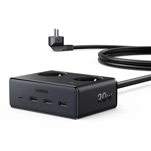 Produktbild UGREEN Steckdosenleiste mit USB C 6-Fach 20W Schnellladen