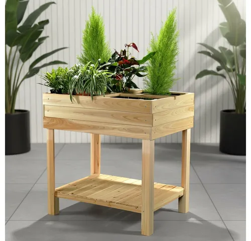 Mucola Hochbeet Holz Pflanztisch