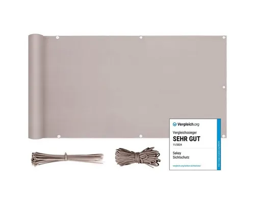 Sekey Balkonsichtschutz 120 cm hoch, 500 cm lang von Sekey