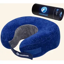casimum Reisekissen Nackenhörnchen RELAX - Nackenkissen aus Memory-Schaum mit ergonomischem Design für optimalen Schlafkomfort unterwegs – ideal für Reisen und Pausen.