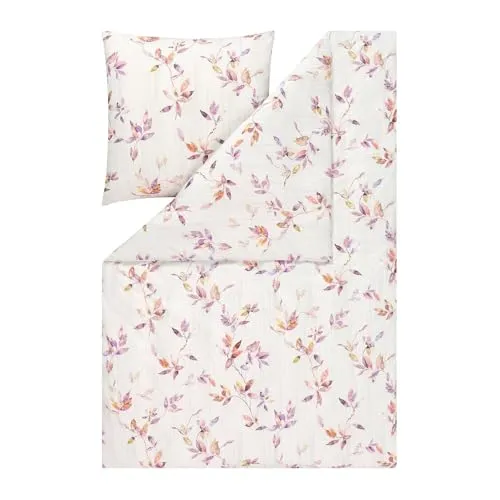 Estella Bettwäsche Atelier Aubergine 135x200 cm in lila von ESTELLA