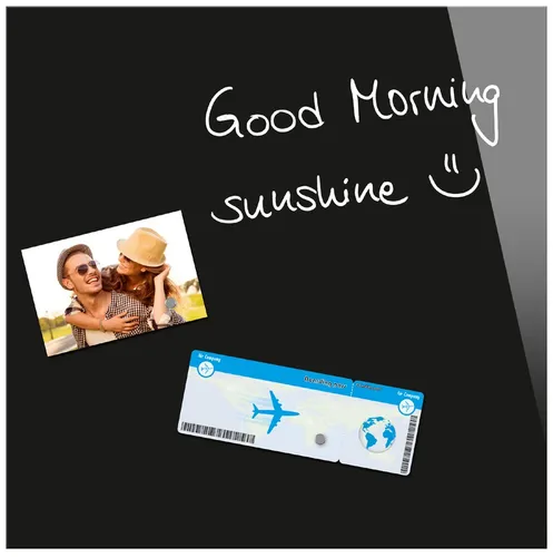 Sigel Glas-Magnettafel B1101 Be!Board, 45 x 45 cm, schwarz - Memotafeln magnetisch: Bruchfeste Glas-Magnettafel mit modernem Design, ideal für Zuhause oder Büro. Inklusive 2 Neodym-Magneten für optimale Haftung.