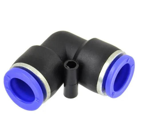 GEKO Druckluftgeräte-Set Schlauchverbinder PU/PE Druckluftverbinder L-Stück 6 mm, 1-tlg.