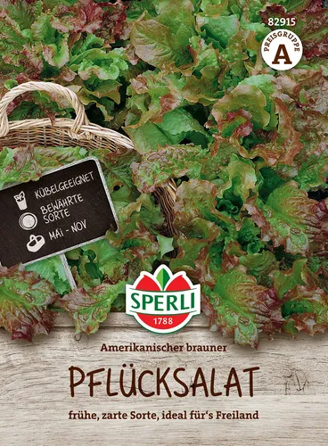 Mein schöner Garten DE SPERLI's Pflücksalat-Samen 'Amerikanischer brauner' EH001414-001