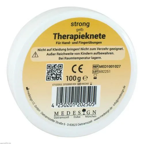 THERAPIEKNETE strong gelb 100 g