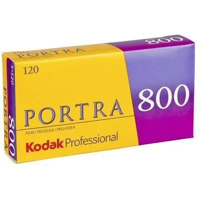 Kodak Portra 800 Rollfilm 120 - 5er Pack - Fotofilme: Hochwertiger Farbnegativfilm mit hoher Empfindlichkeit für beeindruckende Bilder bei schwachem Licht und lebendigen Farben.