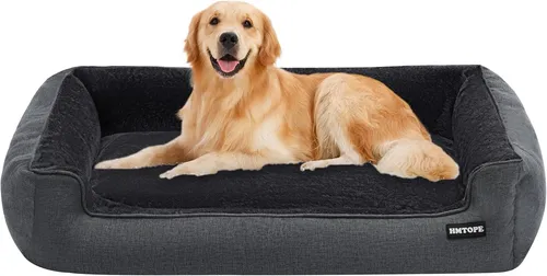 HMTOPE Hundebett, Hundesofa, Hundekissen, Hundekörbchen Abnehmbar und waschbar