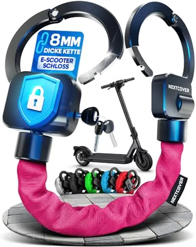 NEXTCOVER® E-Scooter Schloss | Robustes Handschellenschloss für Roller und eBike
