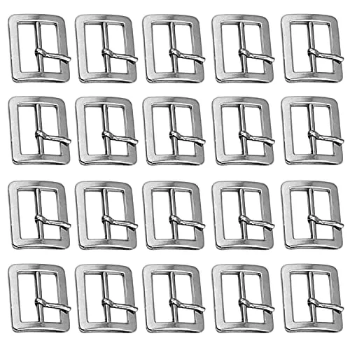 Stücke Gürtelschnalle Rollschnalle Metallschnalle 25mm Schnallen Metall Rollschnallen Metall Gurtversteller Gürtelschnalle aus Edelstahl für DIY Gürtel Geldtasche Rucksack Bastelzubehör Silber 20