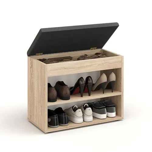 KOMTO Schuhbank mit Sitzfläche in braun von KOMTO