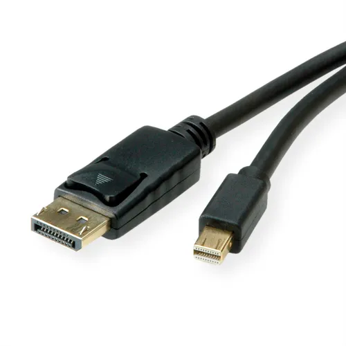 Mini DisplayPort Kabel, v1.4, mDP - DP, Stecker - Stecker, schwarz, 1 m