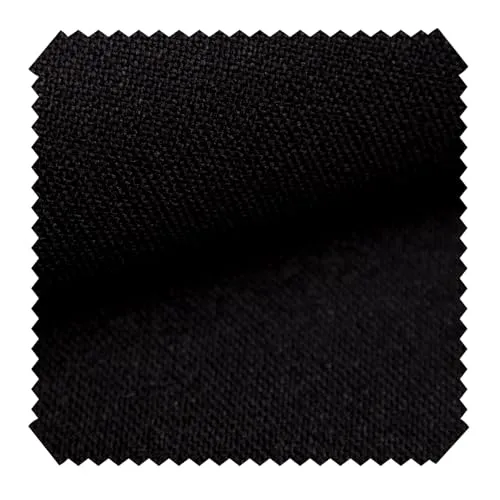 novely® AUEN Premium Möbelstoff - Robuster Webstoff - Fein Gewebter Polsterstoff - Pflegeleichte Meterware 1lfm | Farbe: 18 Schwarz