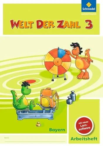 Welt der Zahl - Ausgabe 2014 für Bayern: Arbeitsheft 3 mit CD-ROM - Mathematik Schulbuch für Bayern mit interaktiven Lerninhalten durch die enthaltene CD-ROM, ideal zur Förderung der mathematischen Fähigkeiten.