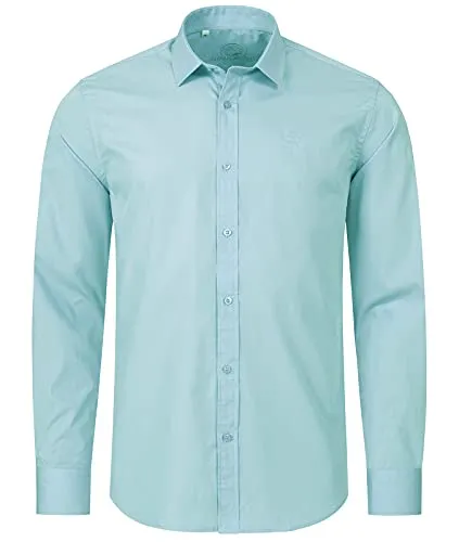 Indumentum Hemd Hellblau – Klassisches Businesshemd - Das Indumentum Hemd in Hellblau vereint Stil und Komfort. Mit Regular Fit und atmungsaktiver Baumwolle ist es der ideale Begleiter für Büro und festliche Anlässe.