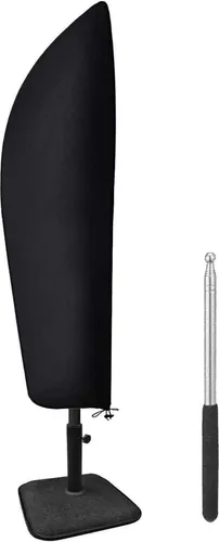 Sonnenschirm Schutzhülle mit Stab, 210D Oxford - Möbelschutzhüllen, wasserdicht und UV-beständig, schützt Ihren Sonnenschirm optimal vor Witterungseinflüssen.
