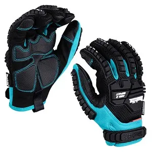 Makita Arbeitshandschuhe P-84464, Kunstleder, Größe 8/M - Arbeitshandschuhe für Herren und Damen, touchscreentauglich und mit hoher Griffigkeit, ideal für Montage und Gartenarbeiten. EN 388 zertifiziert für besten Schutz.