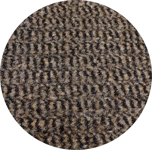 MERTEX runde Schmutzfangmatte mit Kettelkante in schwarz Ø 100 cm in Bern braun