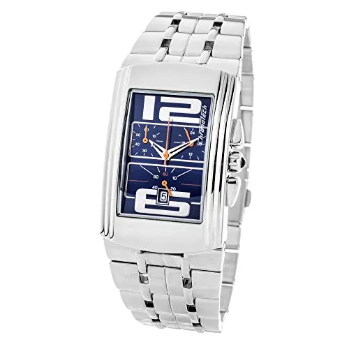 Damenuhr Chronotech CT7018M – Elegante Quarz-Armbanduhr (Ø 33 mm) - Stilvolle Damen-Armbanduhr aus Edelstahl mit blauem Akzent, Quarzwerk und inklusive Markenetui – ideal für jeden Anlass.