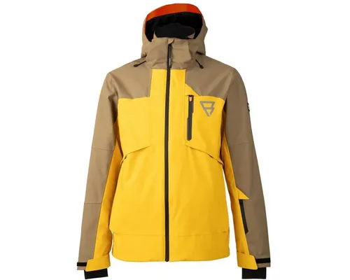 Brunotti Skijacke Kanisher Men Snow Jacket LEMON CURRY S (48) - Stylische Skijacke in LEMON CURRY für Herren, aus 100% recyceltem Polyester. Ideal für kalte Tage auf der Piste und für umweltbewusste Sportler.