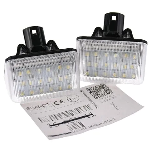 BRANDT AUTOMOTIVE Kennzeichenleuchten LED kompatibel mit Mazda 6 I 02-07 6 II GH 07-12 6 III GJ 13-18 CX-5 I KE 12-16 CX-7 I ER 07-12 Mazdaspeed 6 MPS GG 05-07
