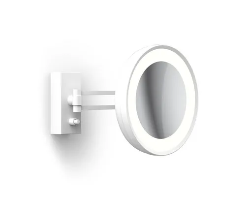 Decor Walther Kosmetikspiegel BS 36 - Schminkspiegel mit 3-fach Vergrößerung und integrierter LED-Beleuchtung, ideal für präzises Make-up und Pflege im Bad