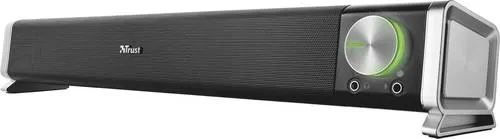 Asto Soundbar - Elegante 12 W Stereosoundbar für PCs und TVs, USB-Anschluss ohne Netzstecker, ideal für Gaming und Filme