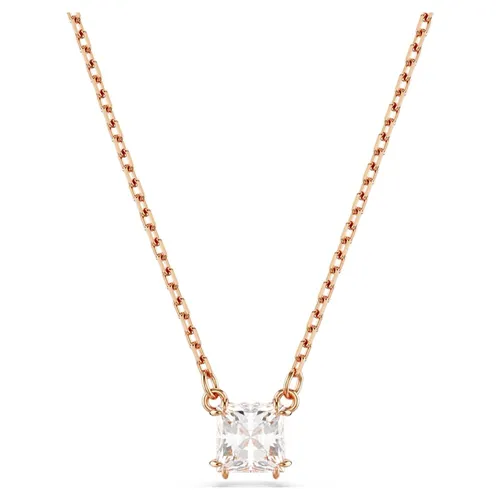 Swarovski Kette Stilla Square Attract mit Zirkonia - Elegante Kette mit verstellbarer Länge und glitzerndem Anhänger aus Swarovski® Zirkonia, ideal für festliche Anlässe und als besonderes Geschenk.
