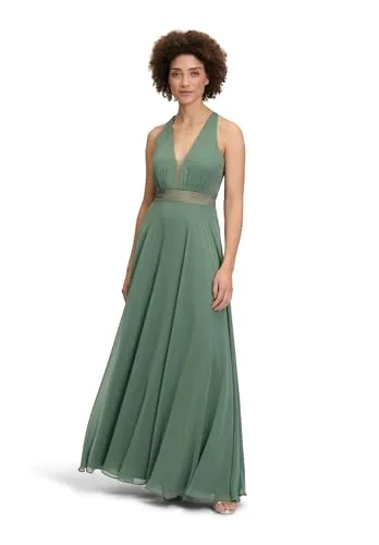Vera Mont Damen Abendkleid mit Spitze Light Aventurine, 40 in grün von Vera Mont