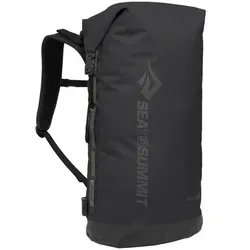 Sea to Summit Big River Dry Rucksack 75L, schwarz - Trekkingrucksack mit 75L Volumen, wasserdicht und ideal für Abenteuerreisen und Outdoor-Aktivitäten.