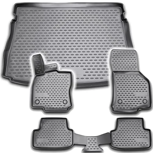 AD Tuning *TM30007+FM21004 Gummi Fußmatten + Kofferraumwanne im Set