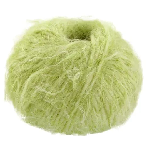 LANA GROSSA Basta| Garn im Fake Fur Look, locker verzwirnt, Franseneffekt& Merinofasern | Handstrickgarn, 50% Schurwolle & 50% Polyamid | 50g Wolle zum Stricken& Häkeln | 100m Garn FB 16
