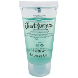 materiel chr pro Bade- und Duschgel Just for You (100 Stück) - Dusch- & Badeartikel, elegantes Sortiment für Hotels mit angenehm parfümiertem, modernem Design in praktischen 20 ml Flaschen.