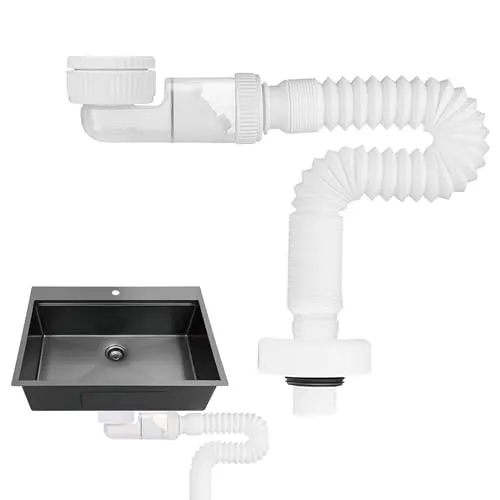 1/4 Zoll Einstellbarer Siphon Waschbecken – Flexibel und Platzsparend