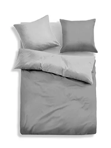 TOM TAILOR Bettwäsche Garnitur Fine Stripes 135x200 cm in grau von Tom Tailor