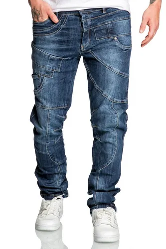 Amaci&Sons Stretch-Jeans KAUAI Regular Slim Jeans Herren Regular Slim Denim Design Hose