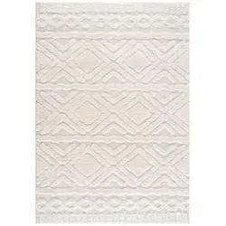 carpet city Hochflor-Teppich Creme 120x170 cm - Teppiche & Böden, Hochflorteppiche & Shaggys - Flauschiger Flor, pflegeleicht und ideal für Fußbodenheizung, bringt Wärme und Stil in jeden Raum.