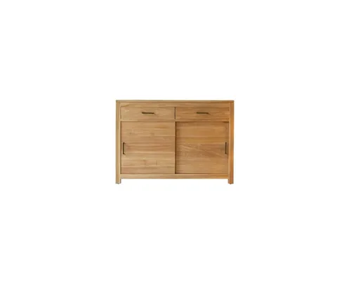 Tikamoon Sideboard Buffet aus massivem Teakholz 120 cm Maë