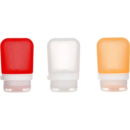 GoToob+ 3er Pack - 3 x 53 ml Tube transparent-rot-orange