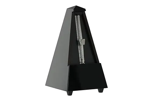 Wittner Metronom Taktell Pyramidenform - Massivholzgehäuse - Metronome aus robustem Massivholz, mechanisch zum Aufziehen – keine Batterien nötig. Ideal für Musiker zur perfekten Tempoeinstellung. Made in Germany!
