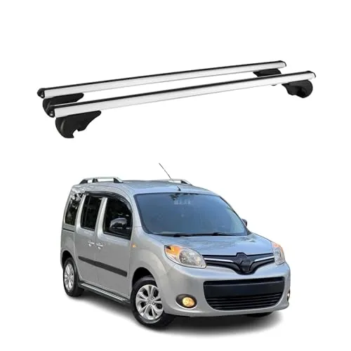 OMAC Dachträger für Renault Kangoo 2008-2021 - Dachgepäckträger aus hochwertigem, leichtem Aluminium mit wasserdichtem und windbeständigem Design. Ideal für Fahrräder, Skier und Gepäck, abnehmbar und einfach zu installieren.