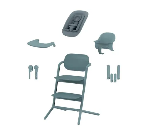 Cybex Lemo 4in1 Hochstuhl Set - Vielseitiger Hochstuhl für alle Lebensphasen – vom neugeborenen Bouncer bis zum Lernturm für neugierige Kinder. Werkzeuglose Anpassung für maximalen Komfort und Bewegungsfreiheit.