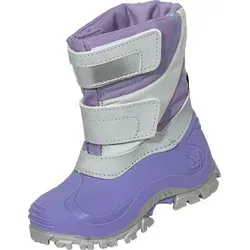 Spirale Simon Kinderstiefel grau/lila Gr. 24 – Robuster Winterstiefel - Wasserdichter Kinderstiefel mit rutschhemmender Sohle, flexibler Schaft und warmem Fleecefutter. Ideal für Schnee und Matsch, hält die Füße trocken und warm.