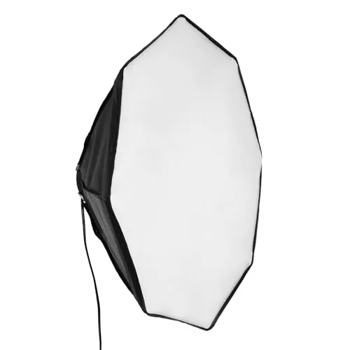 Walimex pro Octagon Softbox Ø60cm inkl. 4 Stück 35W Daylight LED (5.000K), passendem Diffusor & Tasche, CRI 90+, ideal für Fotografie und Video