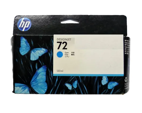 Original HP Drucker Patrone 72 C9371A - 130 ml Cyan für DesignJet T 1100/1120/1200, hohe Druckqualität für professionelle Ergebnisse