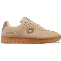 Lotto MAKERA SC Unisex Sneaker - Sportlicher Retro-Look - Herren-Sneaker mit honigfarbener Sohle und hochwertiger Logoapplikation, ideal für trendbewusste Freizeitlooks.