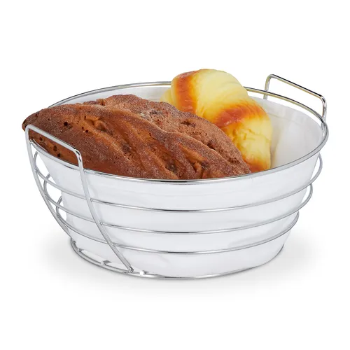 Brotkorb Brotkörbchen Brot-Servierkorb Stoffbrotkorb Metallbrotkorb Semmelkorb