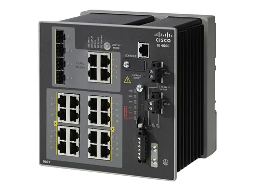 Cisco IE-4000-8GT8GP4G-E Ethernet Switch - Robuster Netzwerk-Switch mit 8 Gigabit-Ports und 4 PoE-Ports, ideal für industrielle Anwendungen und zuverlässige Netzwerklösungen.