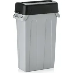 MUVELL Mülleimer 75 Liter - Robuster Abfalleimer für Gastronomie und Küche - Der graue Mülleimer mit 75 Litern bietet viel Platz für Abfälle und überzeugt durch sein automatisches Schwingdeckelsystem. Ideal für Gastronomie und Industrie, sorgt er für Sauberkeit und Ordnung.