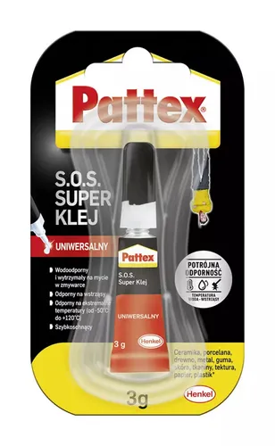 Klej Pattex uniwersalny super S.O.S. 3g PBS Connect 5900364535192